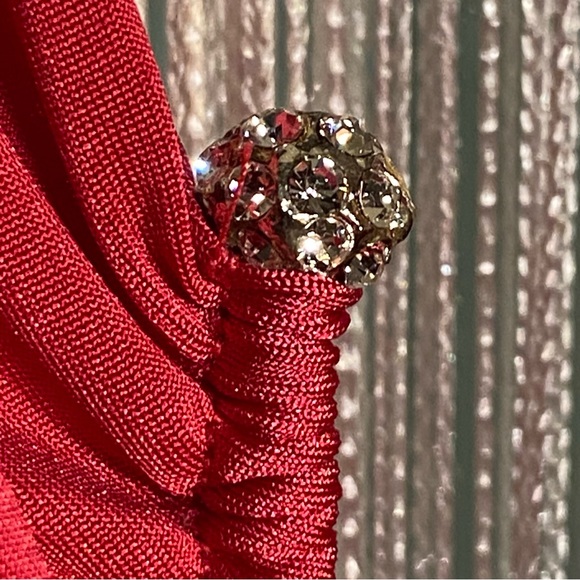 Fuchsia Ruched Mini Dress Size Small NWT - Picture 9 of 17